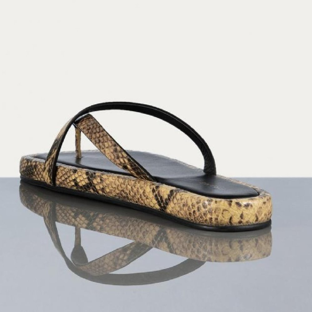 NWOB UPDATED! FRAME Le Montauk Sandal Python - Picture 3 of 4